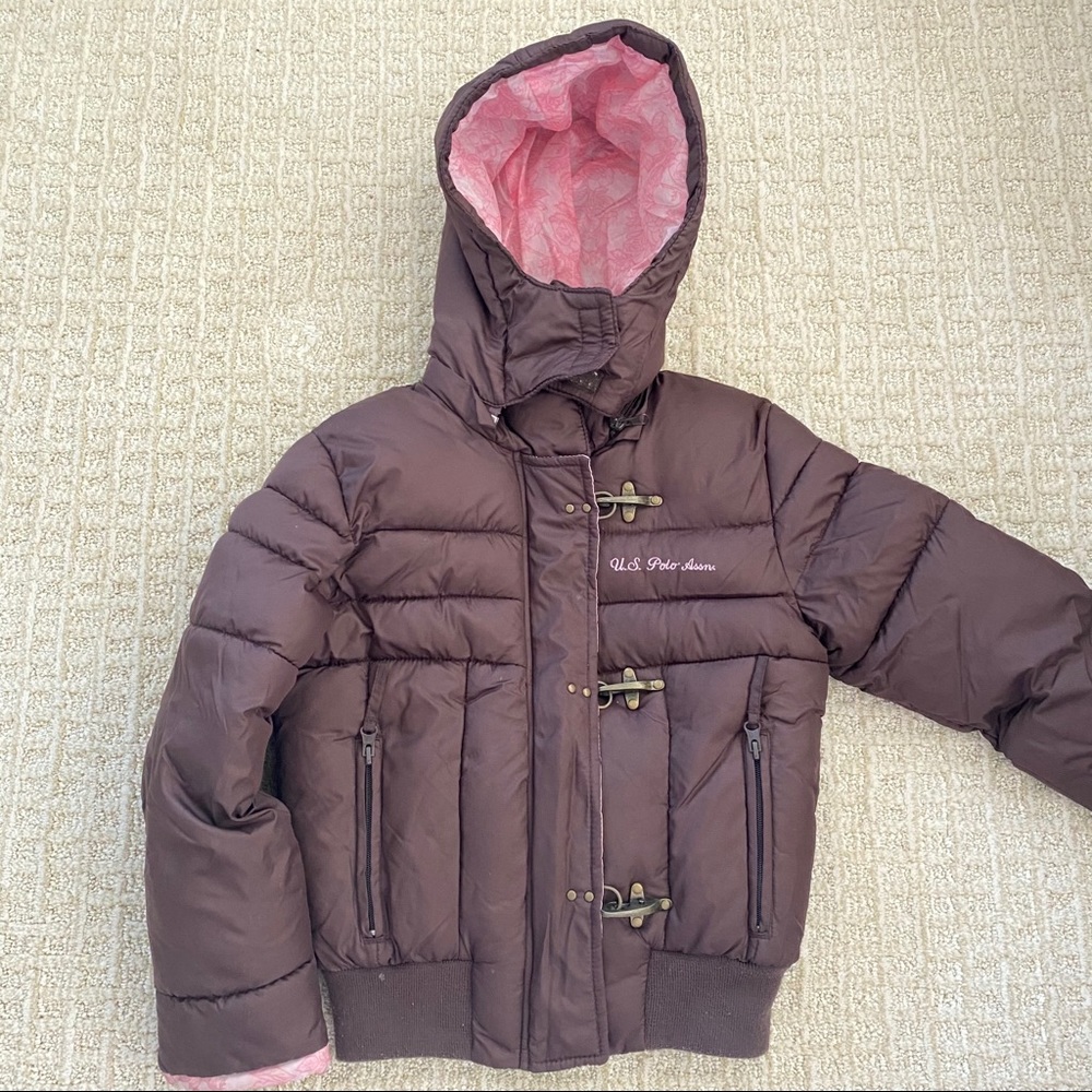 US POLO ASSN PUFFER  GIRLS JACKET